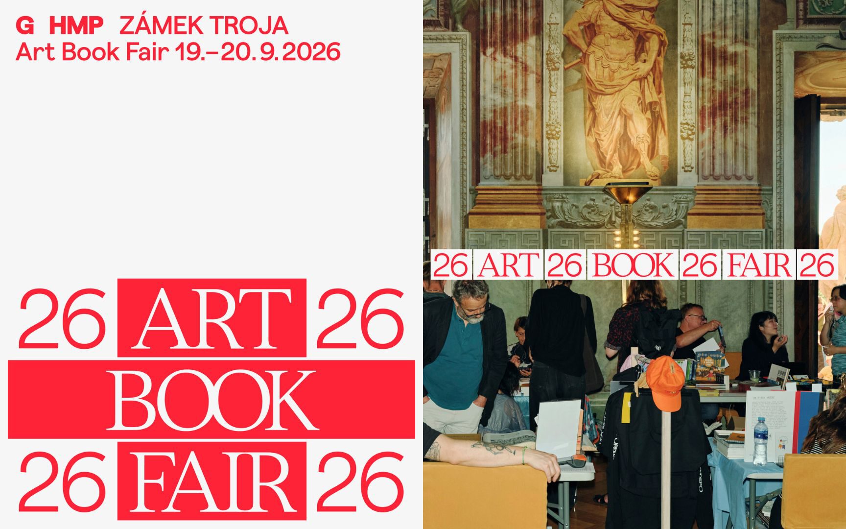 Banner for GHMP Prague Art Book Fair 2026.